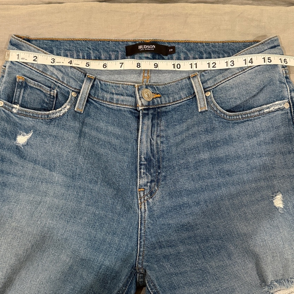 Hudson Jeans Distressed Blue Denim - Picture 5 of 5
